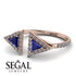 Triangle Sapphire Open Ring - Nevaeh No. 14 image 3