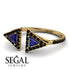 Triangle Sapphire Open Ring - Nevaeh No. 43 image 3