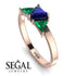 Triangle Sapphire Engagement Ring - Molly No. 29
