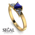 Triangle Sapphire Engagement Ring - Molly No. 13