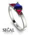 Triangle Sapphire Engagement Ring - Molly No. 60