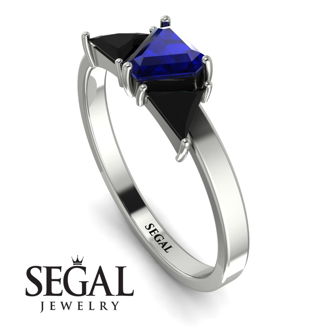 Triangle Sapphire Engagement Ring - Molly No. 45