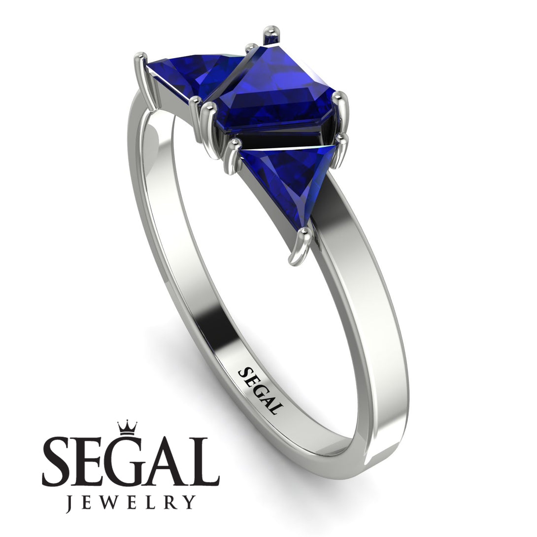 Triangle Sapphire Engagement Ring - Molly No. 75