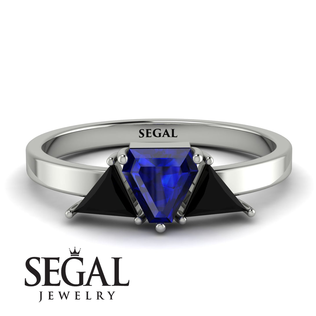 Triangle Sapphire Engagement Ring - Molly No. 45