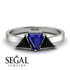 Triangle Sapphire Engagement Ring - Molly No. 45