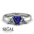 Triangle Sapphire Engagement Ring - Molly No. 15