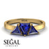 Triangle Sapphire Engagement Ring - Molly No. 73