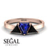 Triangle Sapphire Engagement Ring - Molly No. 44