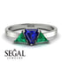 Triangle Sapphire Engagement Ring - Molly No. 30
