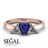 Triangle Sapphire Engagement Ring - Molly No. 14