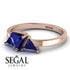 Triangle Sapphire Engagement Ring - Molly No. 74
