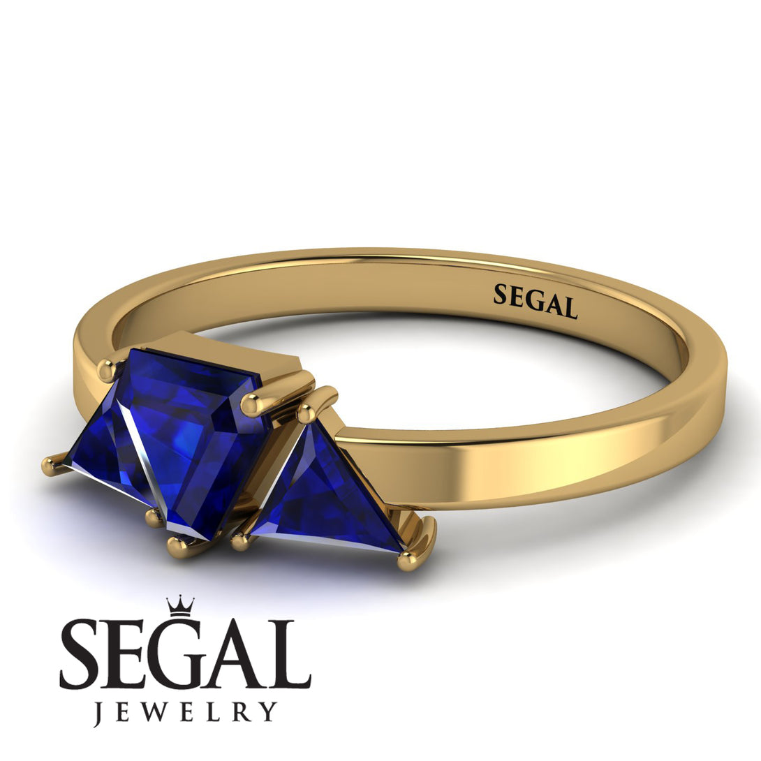 Triangle Sapphire Engagement Ring - Molly No. 73