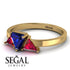 Triangle Sapphire Engagement Ring - Molly No. 58