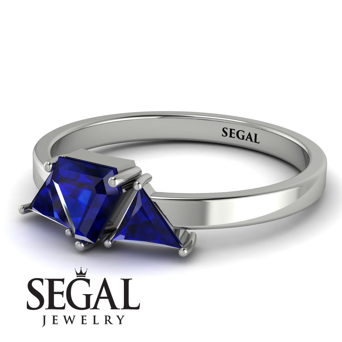 Triangle Sapphire Engagement Ring - Molly No. 75