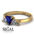 Triangle Sapphire Engagement Ring - Molly No. 13