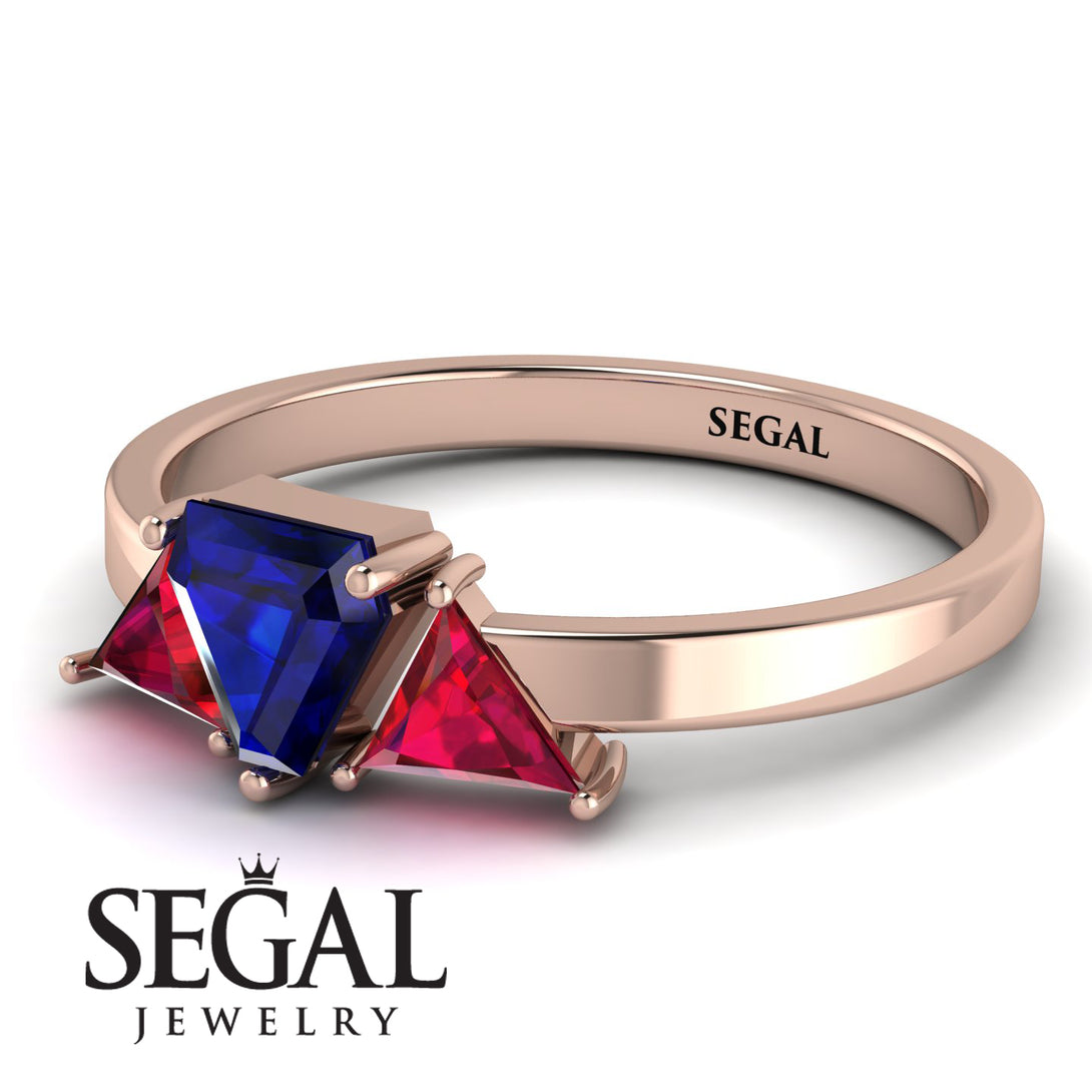Triangle Sapphire Engagement Ring - Molly No. 59