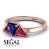 Triangle Sapphire Engagement Ring - Molly No. 59