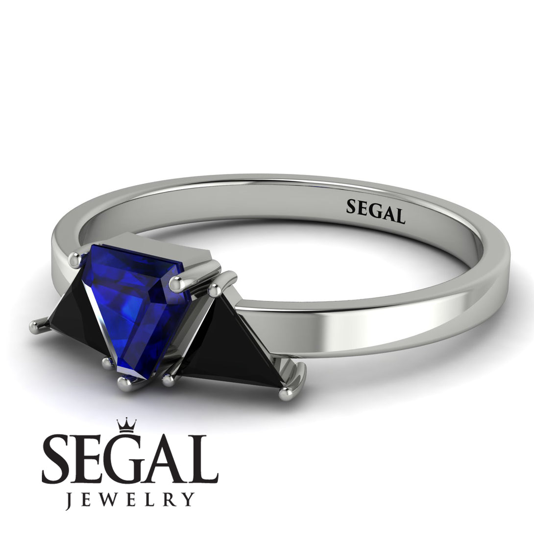 Triangle Sapphire Engagement Ring - Molly No. 45