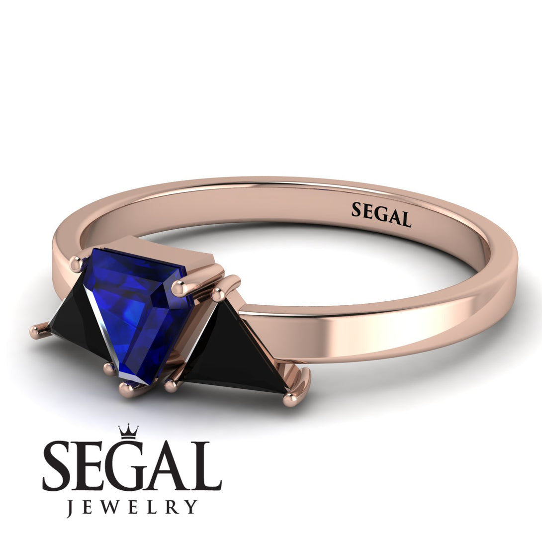 Triangle Sapphire Engagement Ring - Molly No. 44