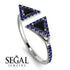 Triangle Black Diamond Open Ring - Nevaeh No. 69 image 2