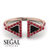 Triangle Black Diamond Open Ring - Nevaeh No. 53