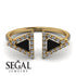 Triangle Black Diamond Open Ring - Nevaeh No. 7 image 10
