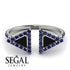 Triangle Black Diamond Open Ring - Nevaeh No. 69 image 10