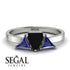 Triangle Black Diamond Engagement Ring - Molly No. 69 image 2