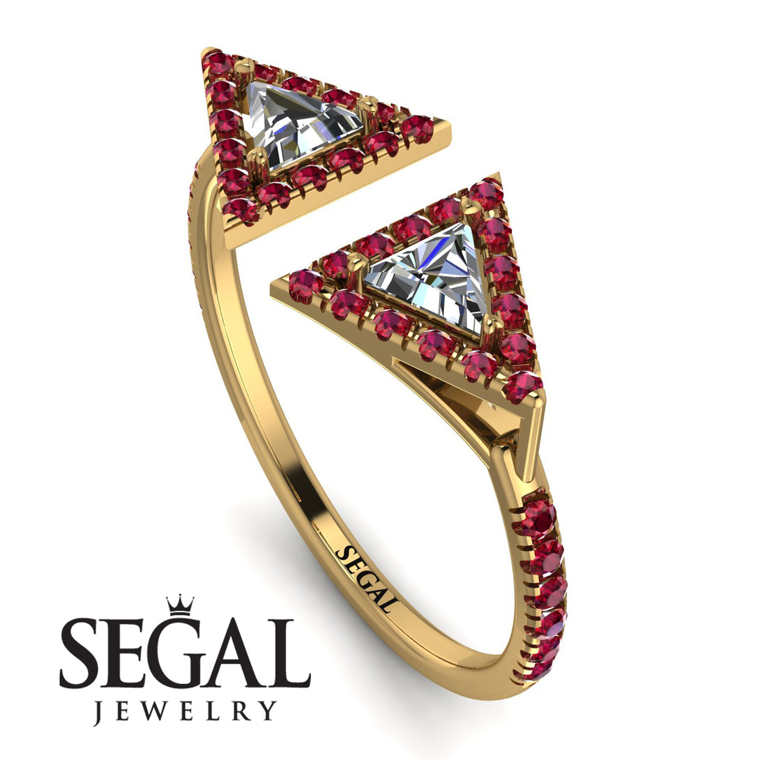 Triangle Diamond Open Ring - Nevaeh No. 46