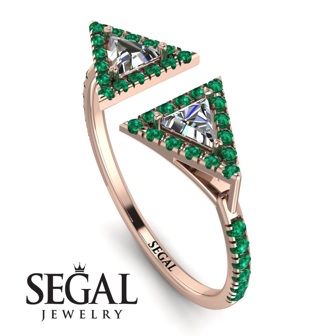 Triangle Diamond Open Ring - Nevaeh No. 17