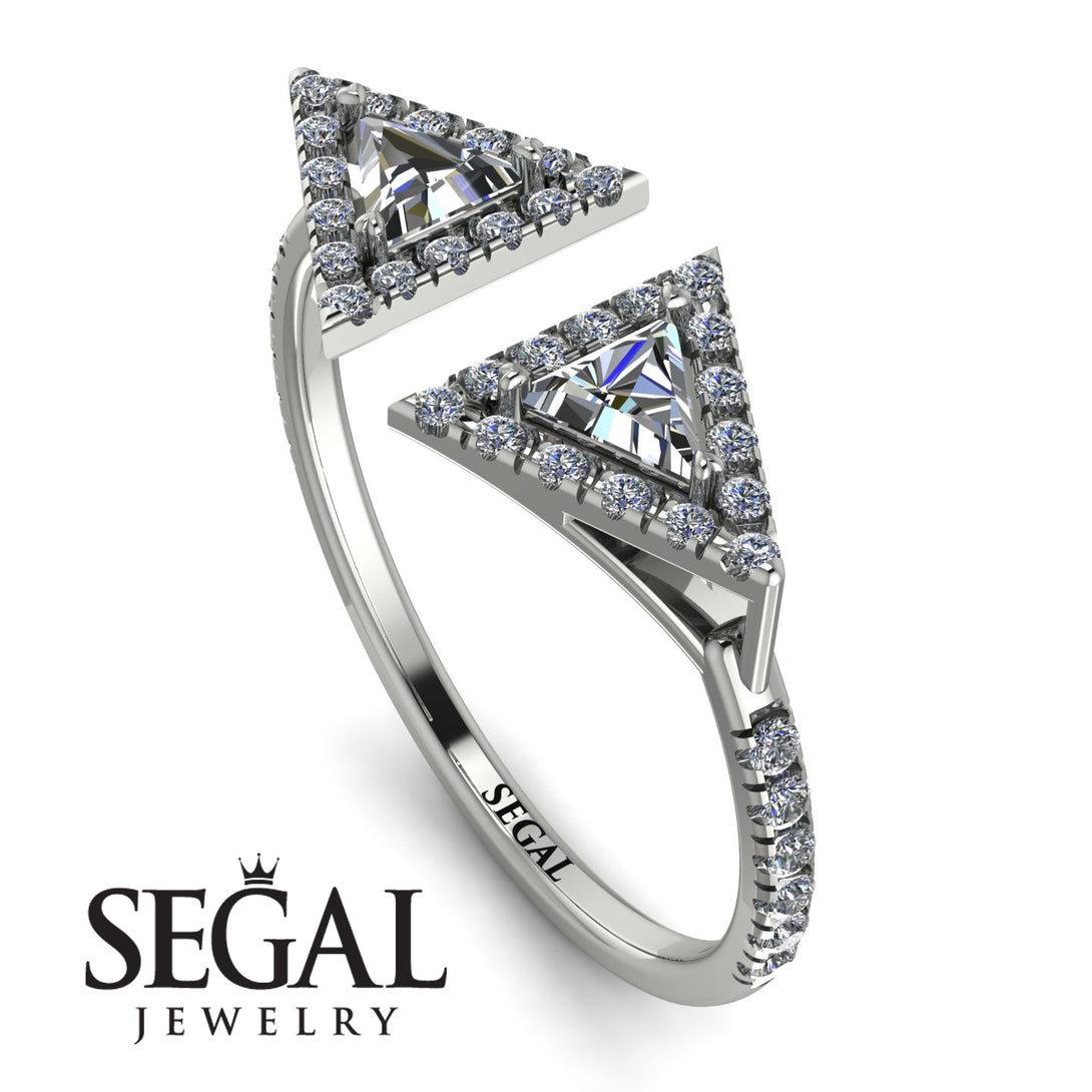 Triangle Diamond Open Ring - Nevaeh No. 3