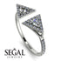 Triangle Diamond Open Ring - Nevaeh No. 3