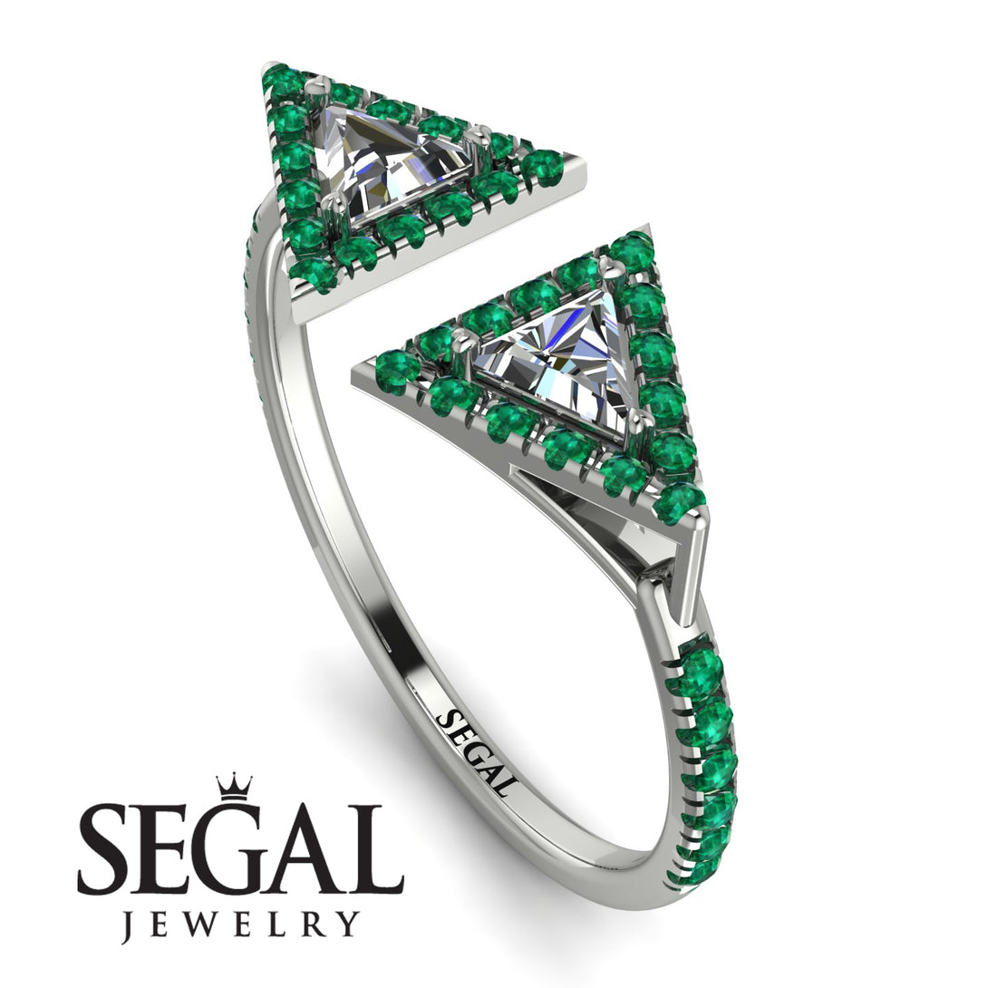 Triangle Diamond Open Ring - Nevaeh No. 18