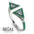 Triangle Diamond Open Ring - Nevaeh No. 18 image 2