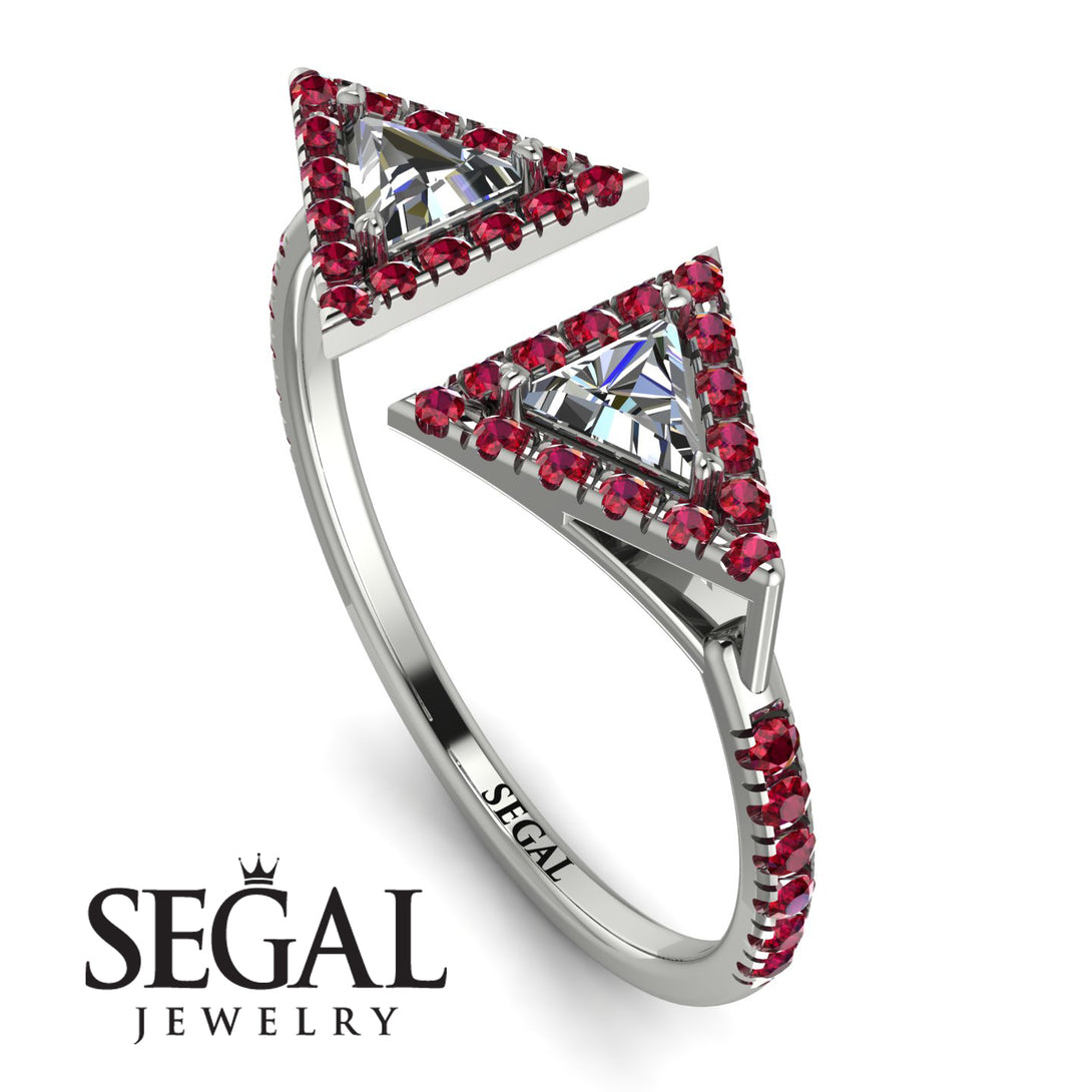 Triangle Diamond Open Ring - Nevaeh No. 48