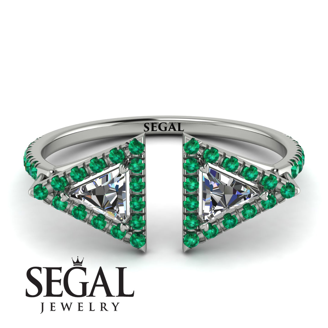 Triangle Diamond Open Ring - Nevaeh No. 18