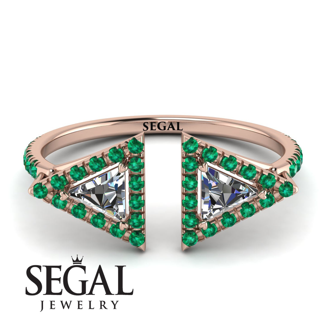 Triangle Diamond Open Ring - Nevaeh No. 17