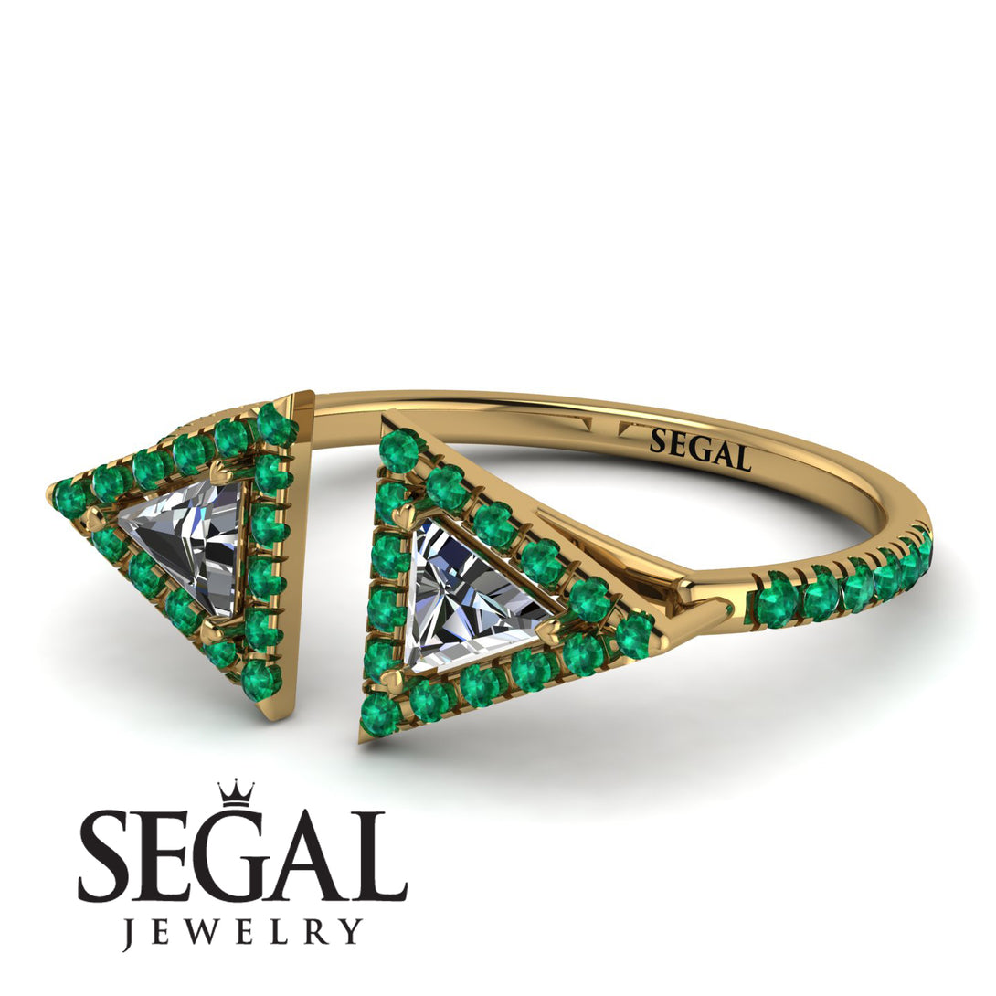 Triangle Diamond Open Ring - Nevaeh No. 16