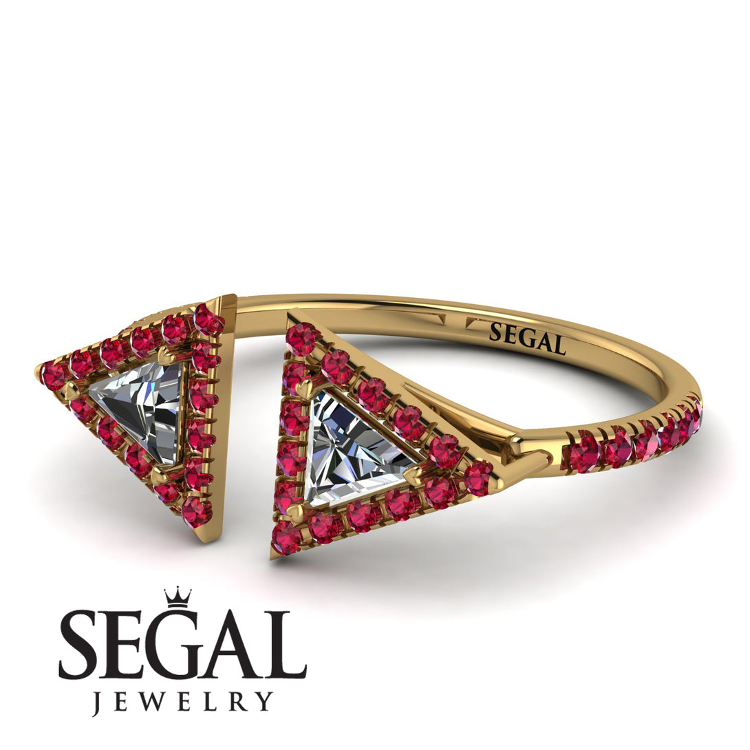 Triangle Diamond Open Ring - Nevaeh No. 46