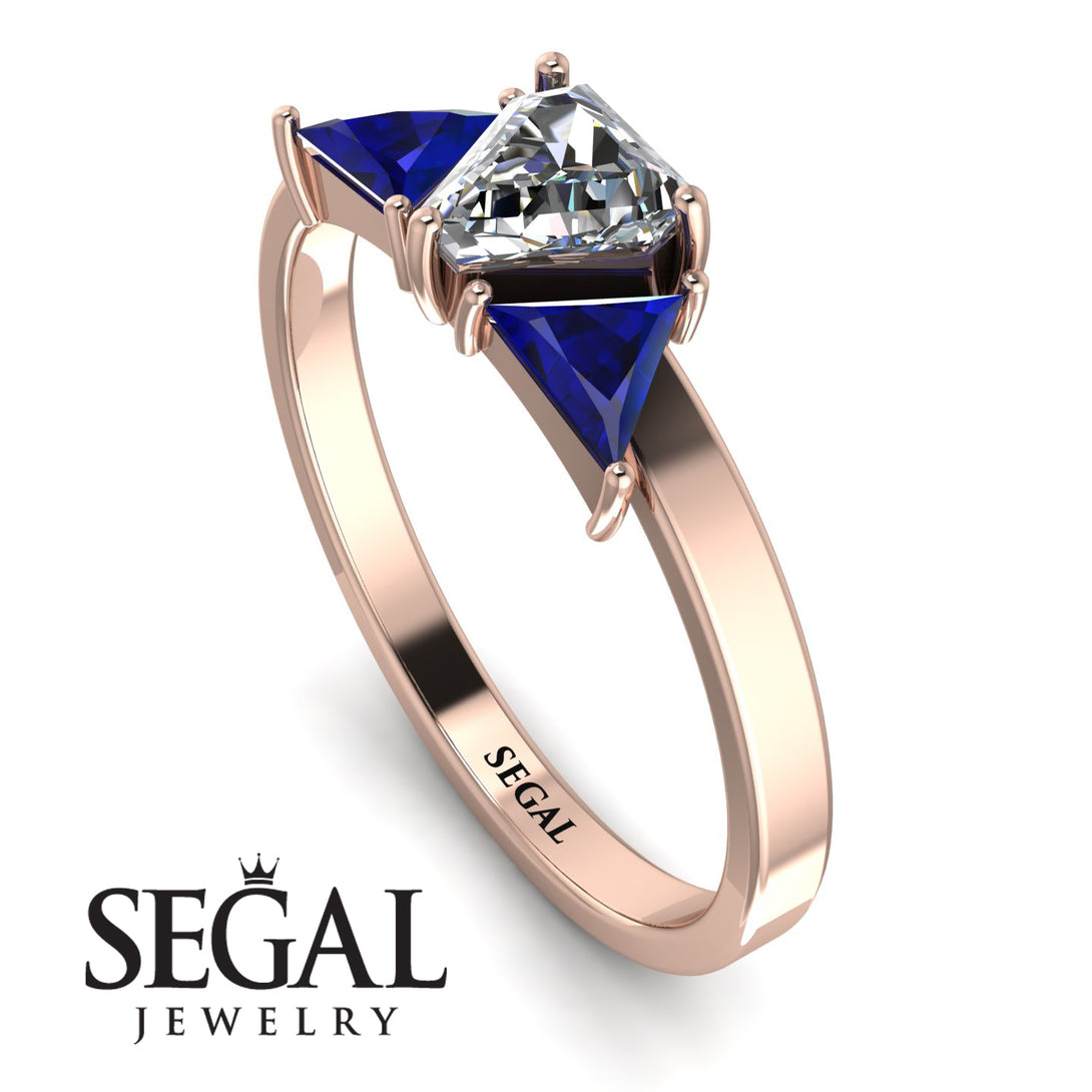 Triangle Diamond Engagement Ring - Molly No. 62