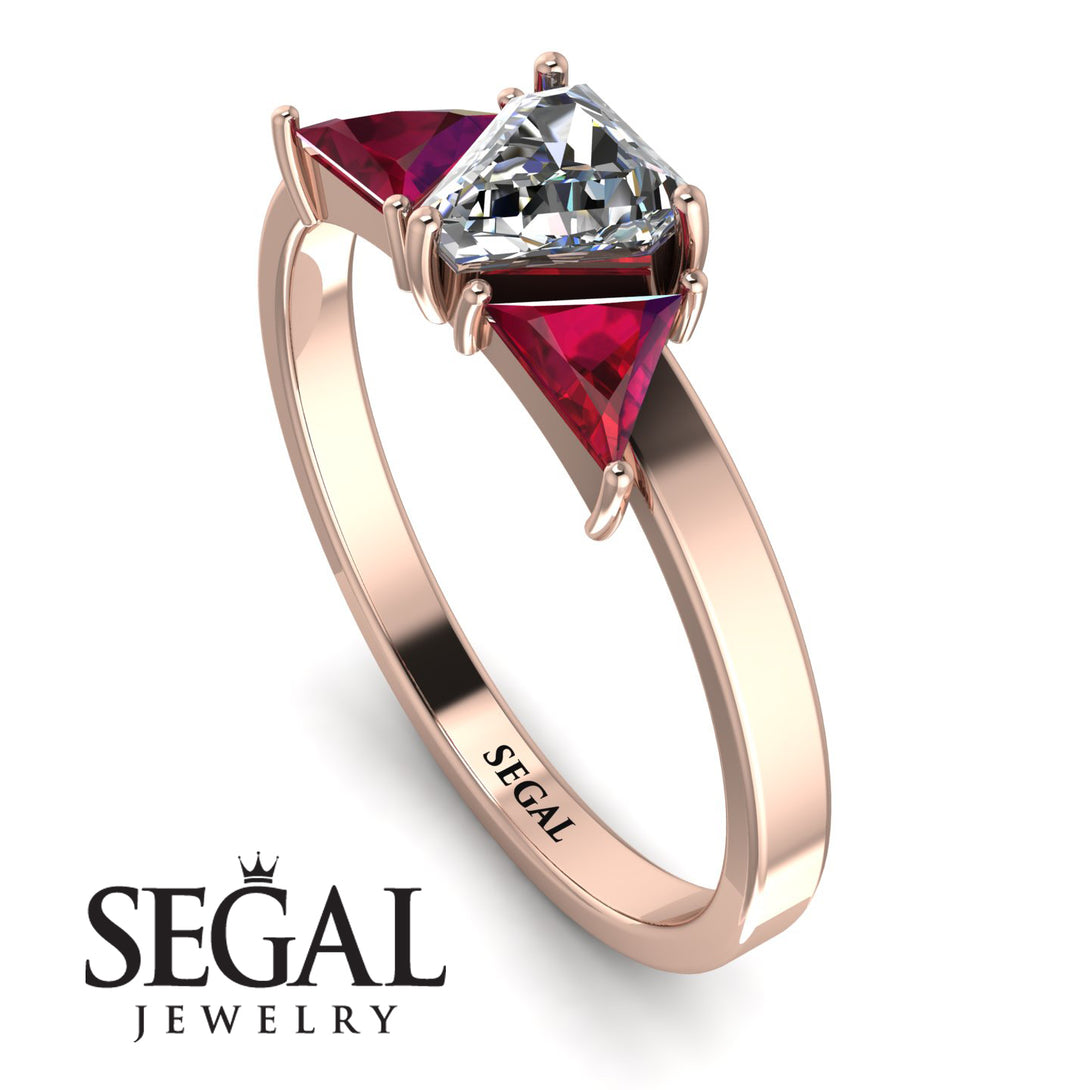 Triangle Diamond Engagement Ring - Molly No. 47