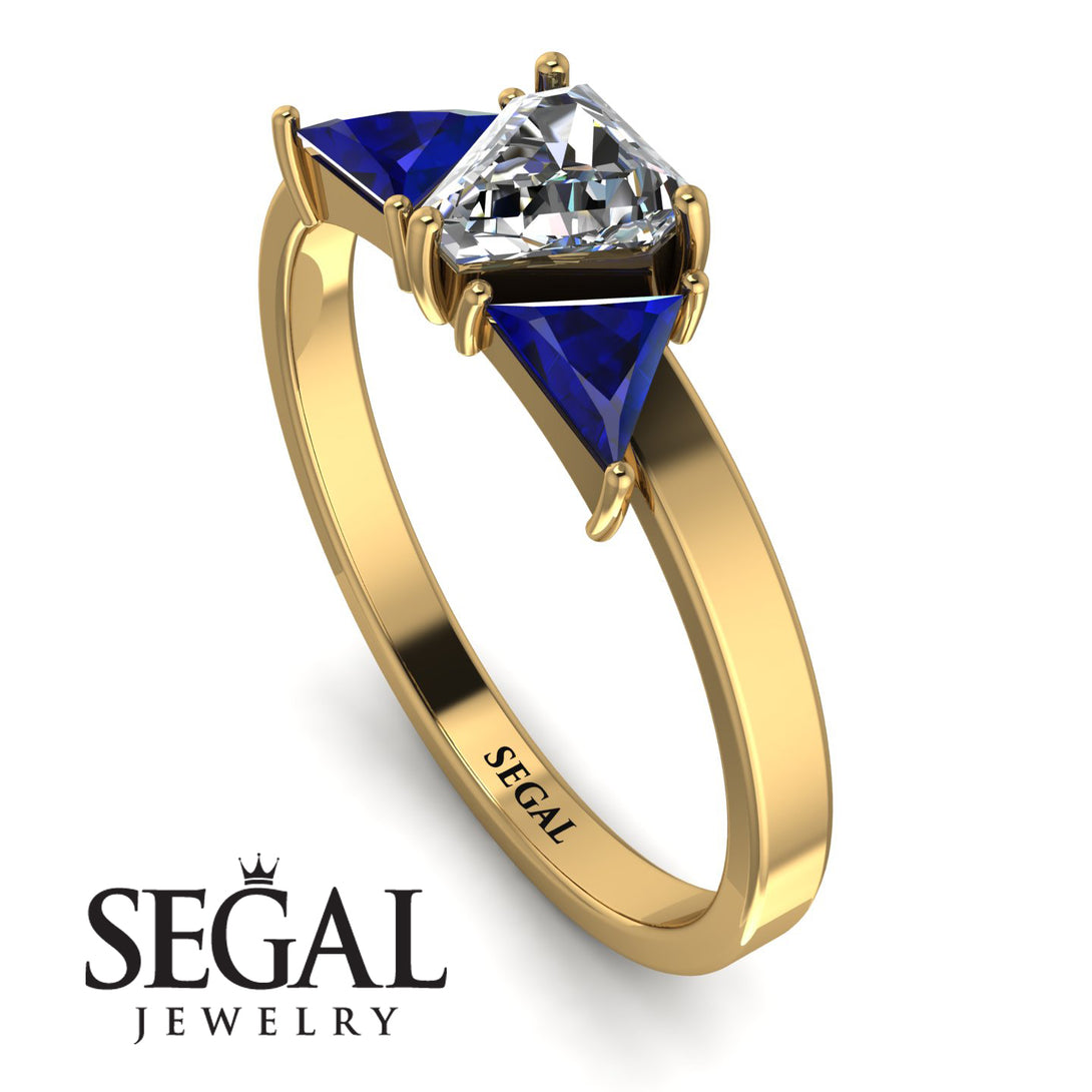 Triangle Diamond Engagement Ring - Molly No. 61