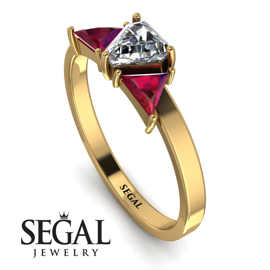 Triangle Diamond Engagement Ring - Molly No. 46