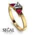 Triangle Diamond Engagement Ring - Molly No. 46