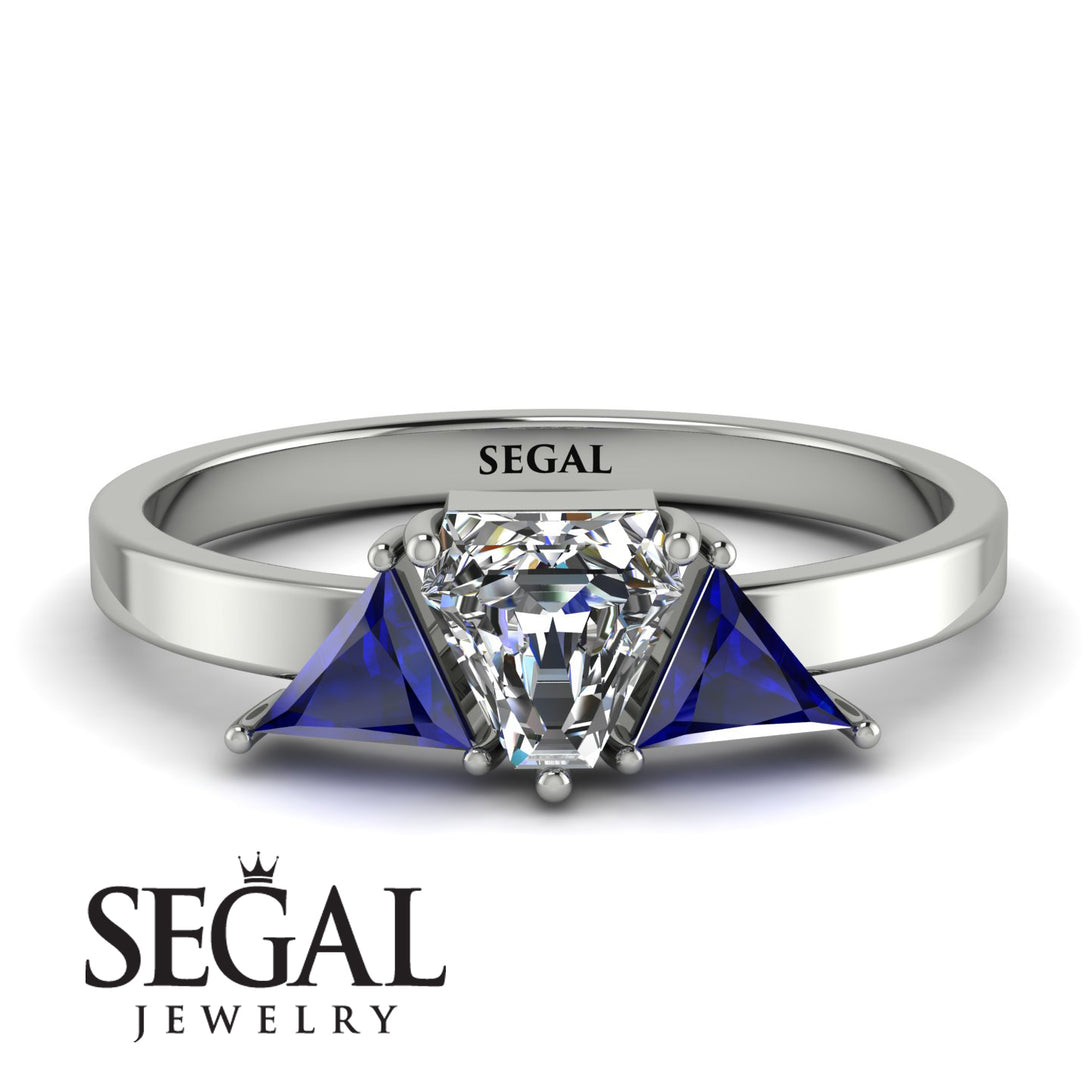 Triangle Diamond Engagement Ring - Molly No. 63