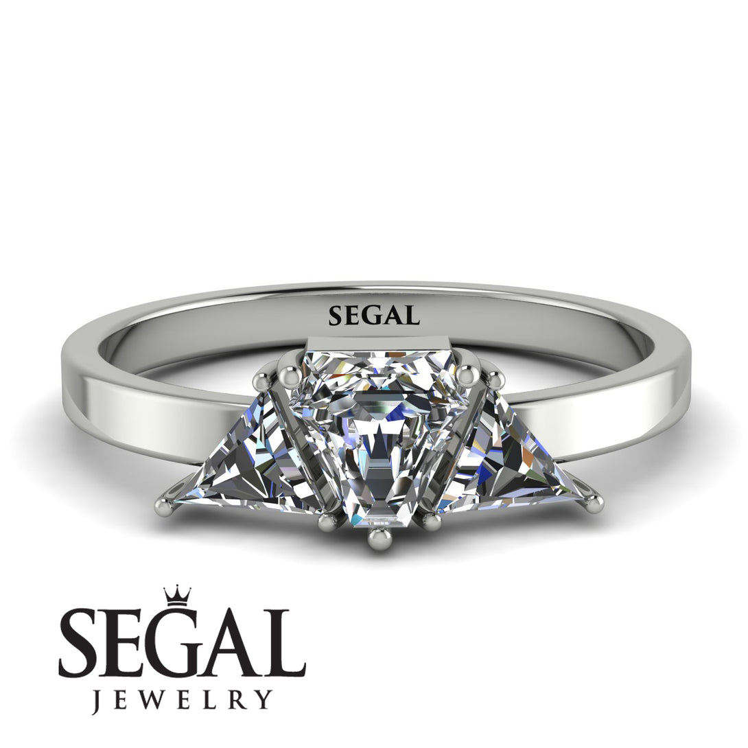 Triangle Diamond Engagement Ring - Molly No. 3