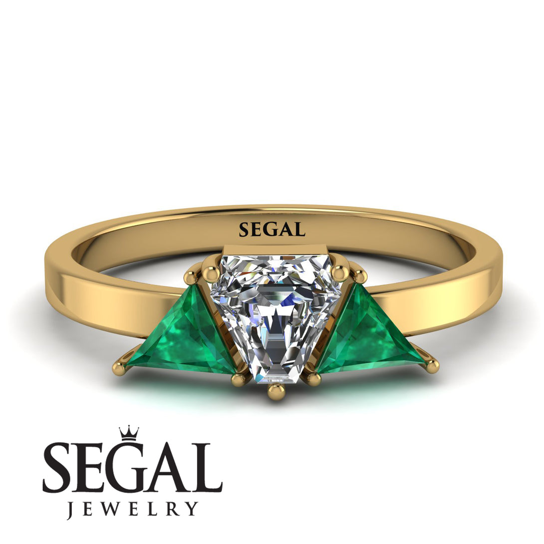 Triangle Diamond Engagement Ring - Molly No. 16