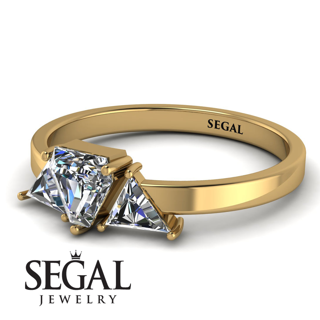 Triangle Diamond Engagement Ring - Molly No. 1