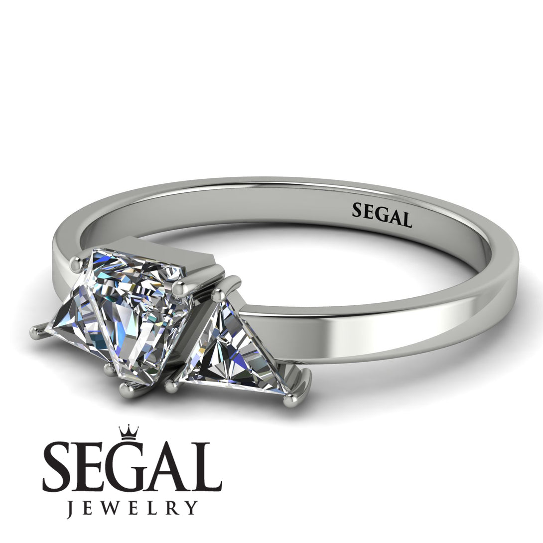 Triangle Diamond Engagement Ring - Molly No. 3