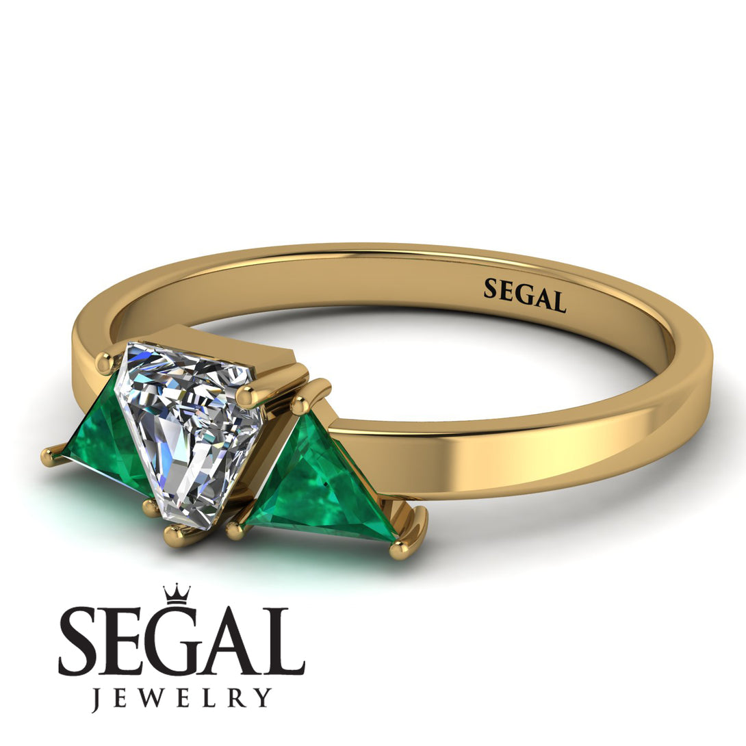 Triangle Diamond Engagement Ring - Molly No. 16